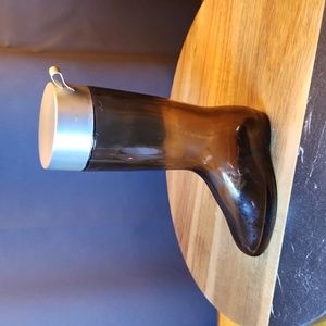 1970's Avon Boot Decanter   6 1/2 " tall Glass Boot empty Decanter